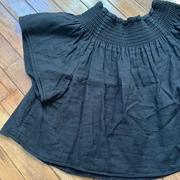 Apiece Apart Off the Shoulder Cinched Blouse 4 - Picture 4 of 10